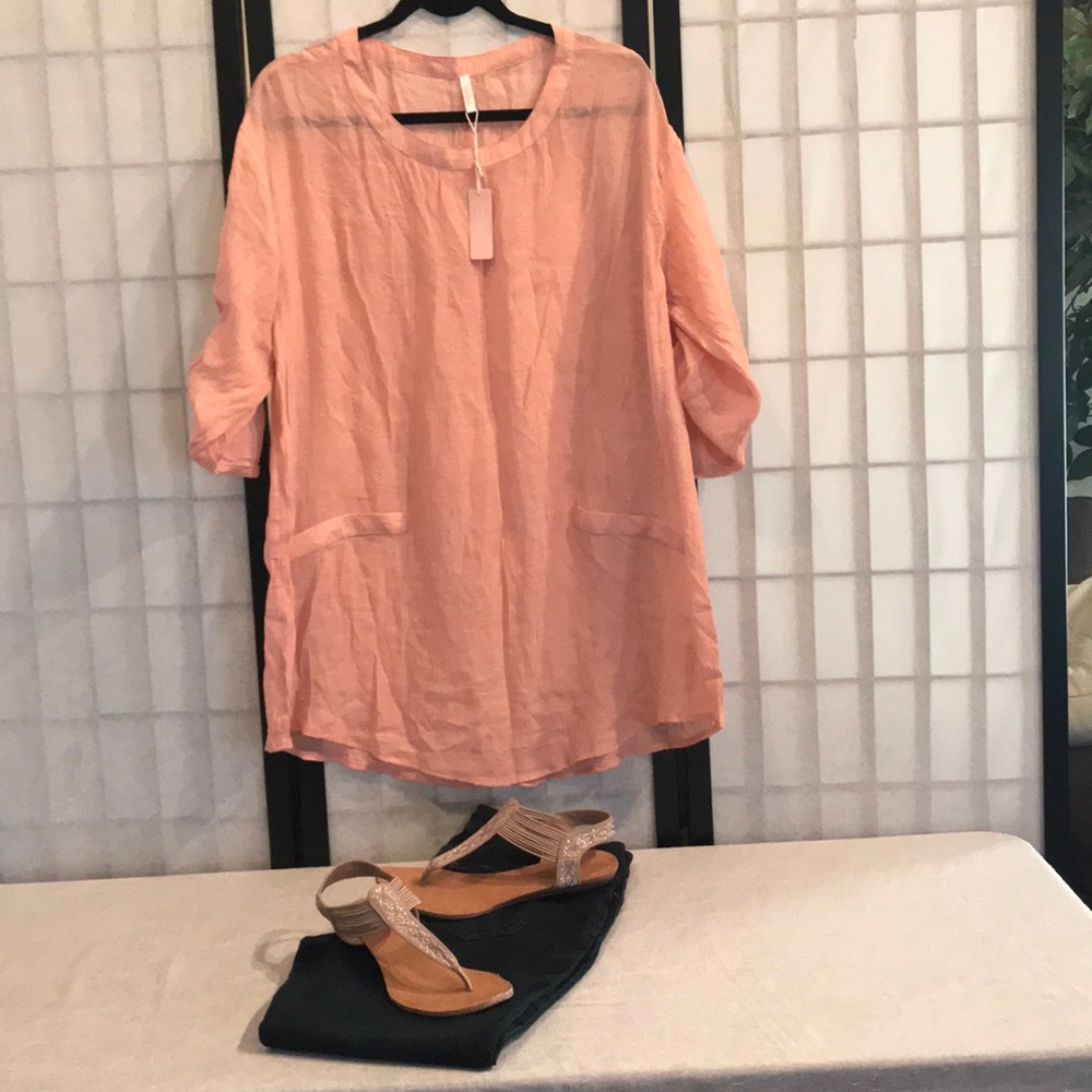 Pinkblush flirty long blouse